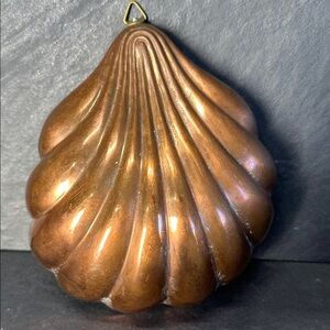 Jello Dessert Mold Wall Hangings Kitchen Decor VTG Copper Color Shell